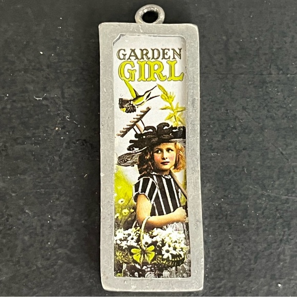 Pick Up Sticks Reversible Charm Pendant Garden Girl-Force of Nature - Picture 11 of 11